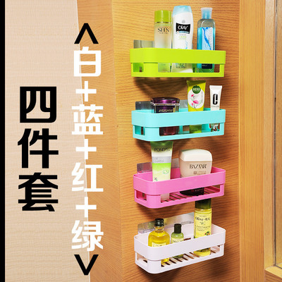 樂逸仕四色免打孔浴室置物架 打造整潔高效的衛浴空間